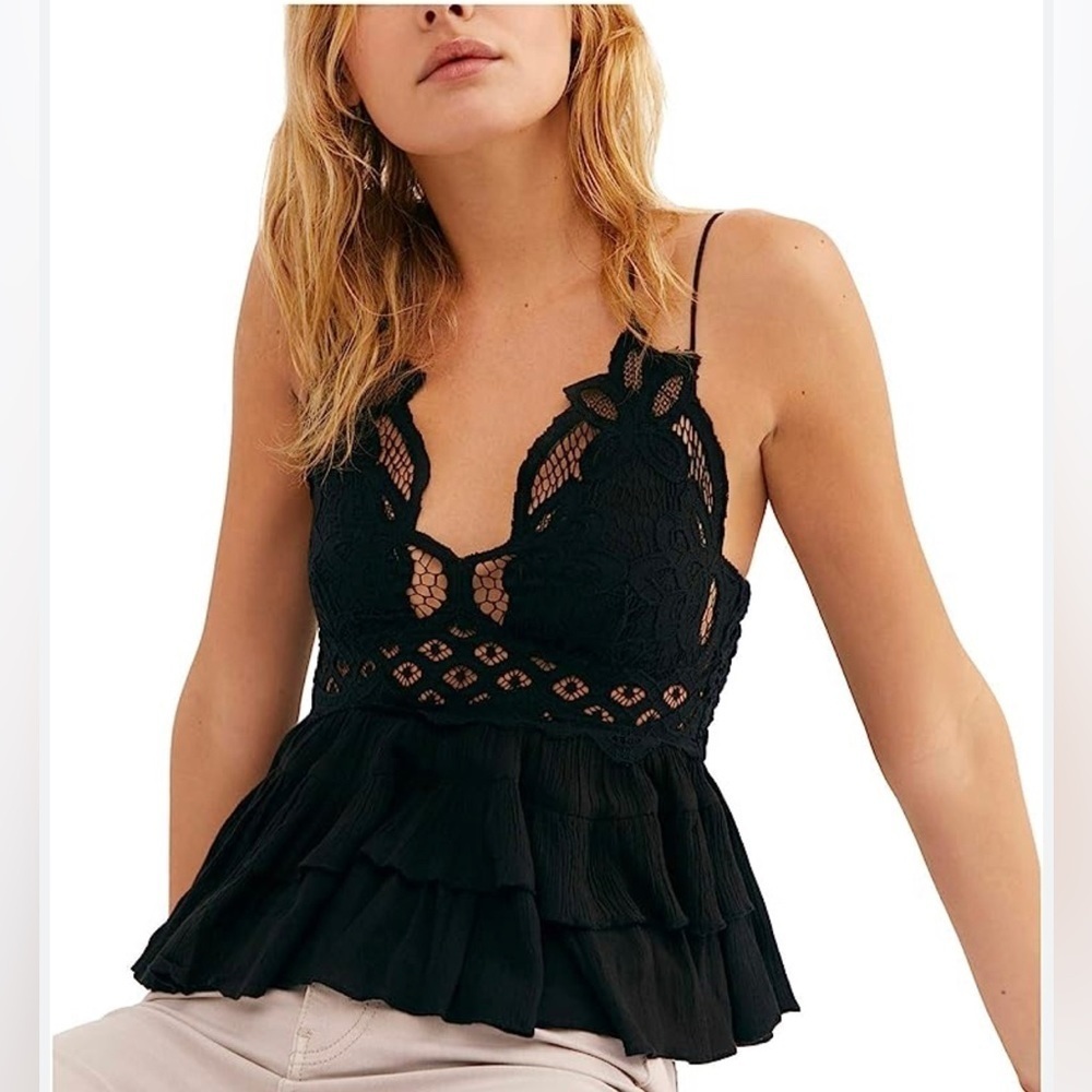 NEW FREE PEOPLE - Adella Lace Cami - Picture 5 of 11